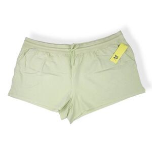 All In Motion French Terry Sage Green Shorts 3X